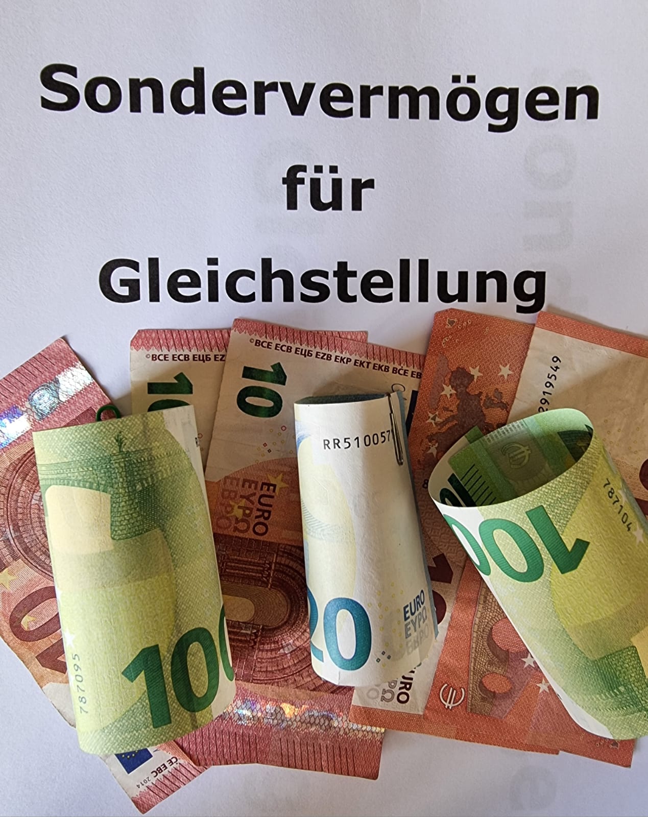 Wir fordern: Die Sondervermögen müssen auf Gleichstellung einzahlen!